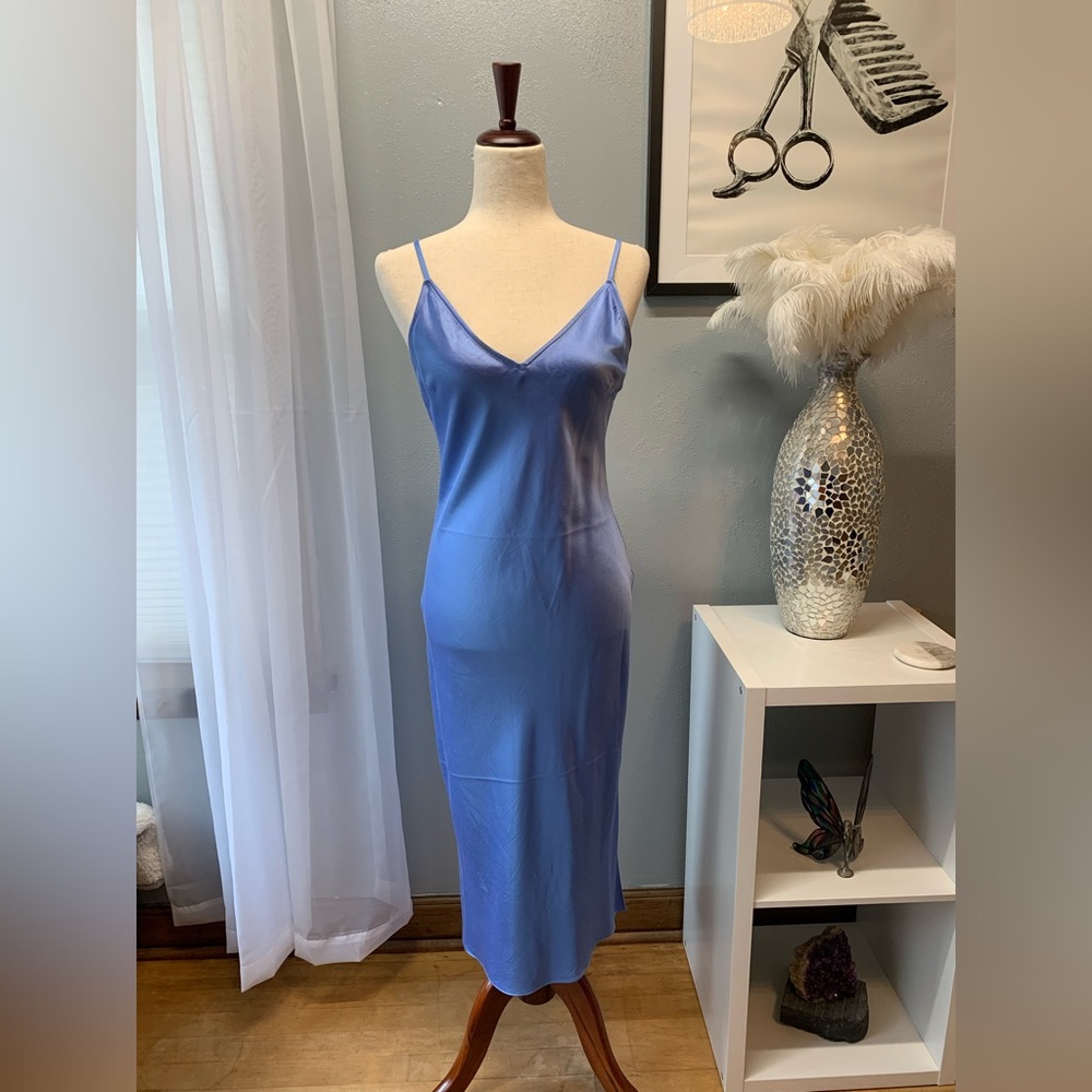 Express Women’s V-Neck Satin Slip Dress Size Small